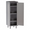 armadio acciaio inox 1 porta battente 3 ripiani h cm. 150 misure cm. 60X70X150