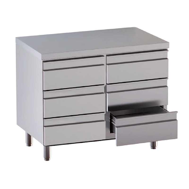 cassettiera 6 cassetti misure cm. 80x70x85