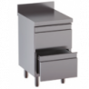 cassettiera con 2 cassetti e alzatina misure cm. 50X60X85
