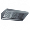 Cappa snack a parete acciaio inox con filtri 100x70x45 con motore