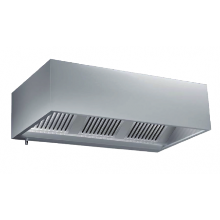 Cappa a parete cubica acciaio inox con motore interno 250 x 90 x 30