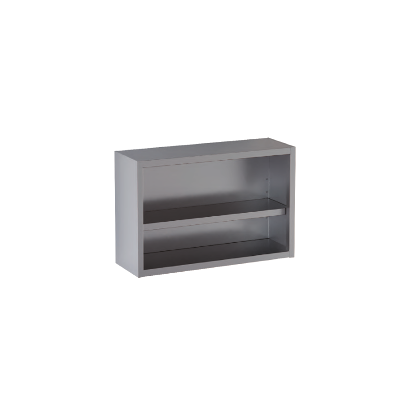 pensile acciaio inox a giorno 1 ripiano h 80 cm. 70X40X80