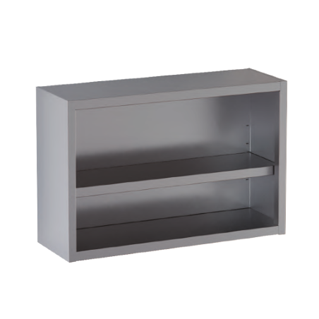 pensile acciaio inox a giorno 1 ripiano h 80 cm. 80X40X80