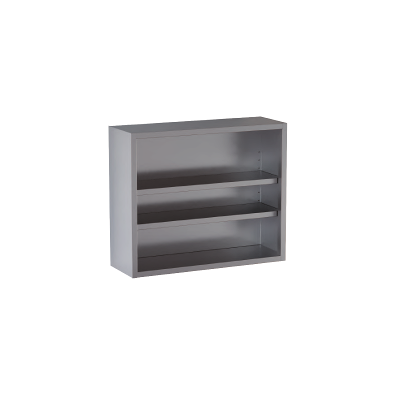 pensile acciaio inox a giorno 2 ripiani h 100 cm. 100X40X100