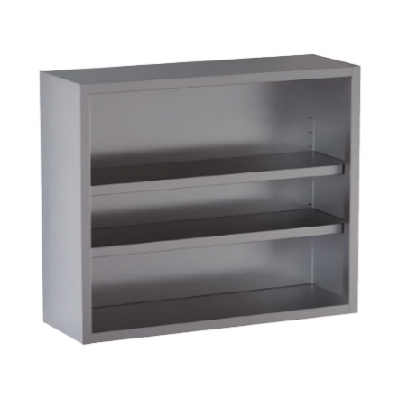 pensile acciaio inox a giorno 2 ripiani h 100 cm. 160X40X100