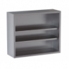 pensile acciaio inox a giorno 2 ripiani h 100 cm. 80X40X100