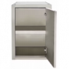 pensile acciaio inox porta battente 1 ripiano h 65 cm. 120X40X65
