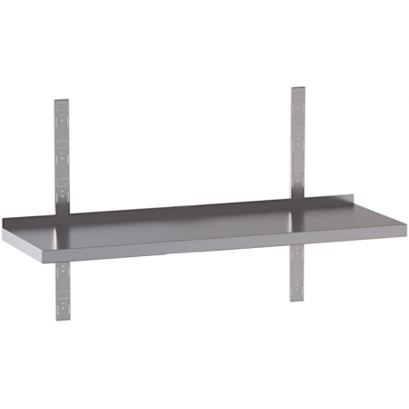 mensola acciaio inox singola 80X30X4
