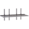 mensola acciaio inox singola forata quattro cremagliere180X40X4