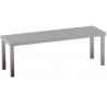 ripiano mensola in acciaio inox di appoggio per tavoli gambe quadre 40x40 mm ripiano singolo h 40 100X35X40