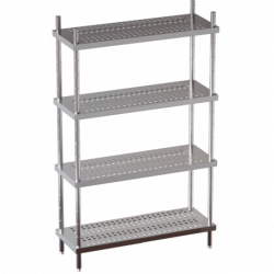 scaffale ripiani forati h cm 200 4 piani misure cm. 100 X 60 X 200