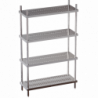 scaffale ripiani forati h cm 200 4 piani misure cm. 110 X 40 X 200