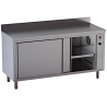 tavolo caldo con porte scorrevoli e alzatina 2500w 90° 150 X 70 X 85