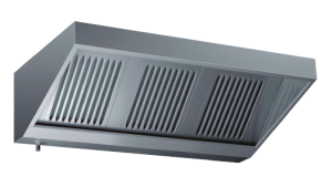 Cappa snack a parete acciaio inox con filtri 180x90x45 con motore
