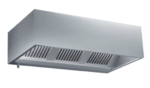 Cappa a parete cubica acciaio inox con motore interno 250 x 90 x 30