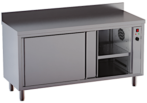 tavolo caldo con porte scorrevoli e alzatina 2500w 90° 180 X 70 X 85