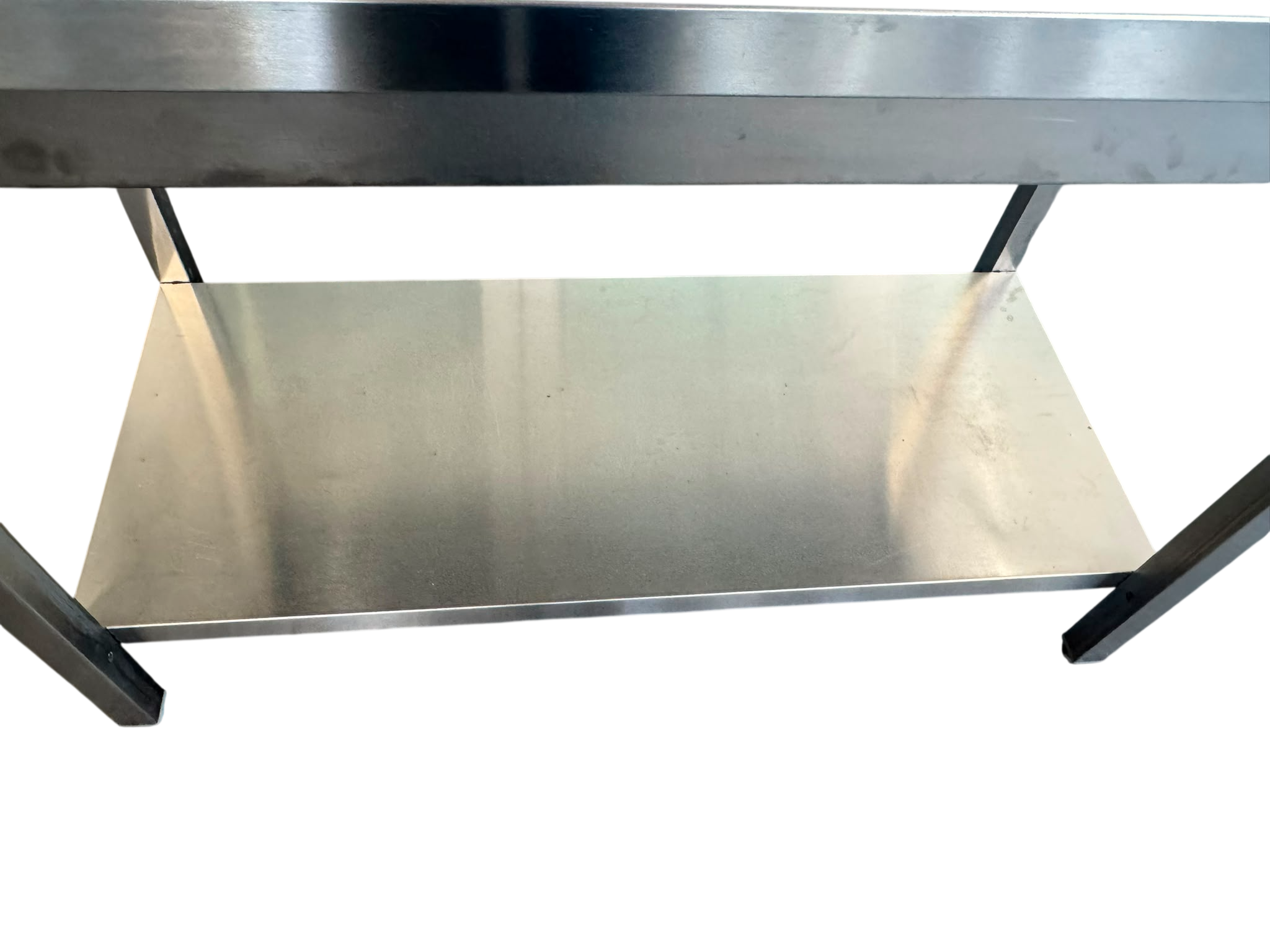 Tavolo usato in acciaio inox con sottopiano – 120x60x85 cm - immagine 4