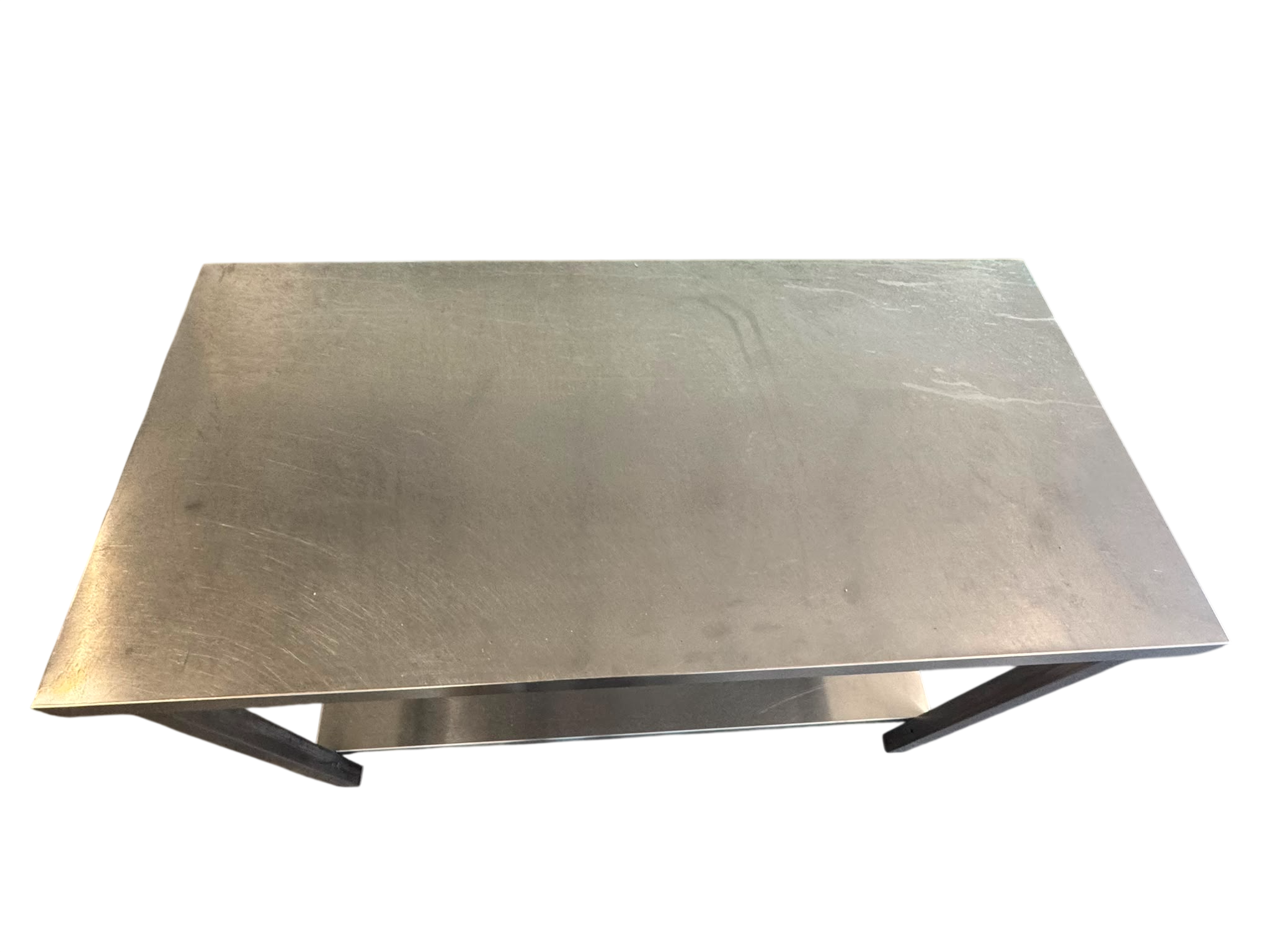 Tavolo usato in acciaio inox con sottopiano – 120x60x85 cm - immagine 3