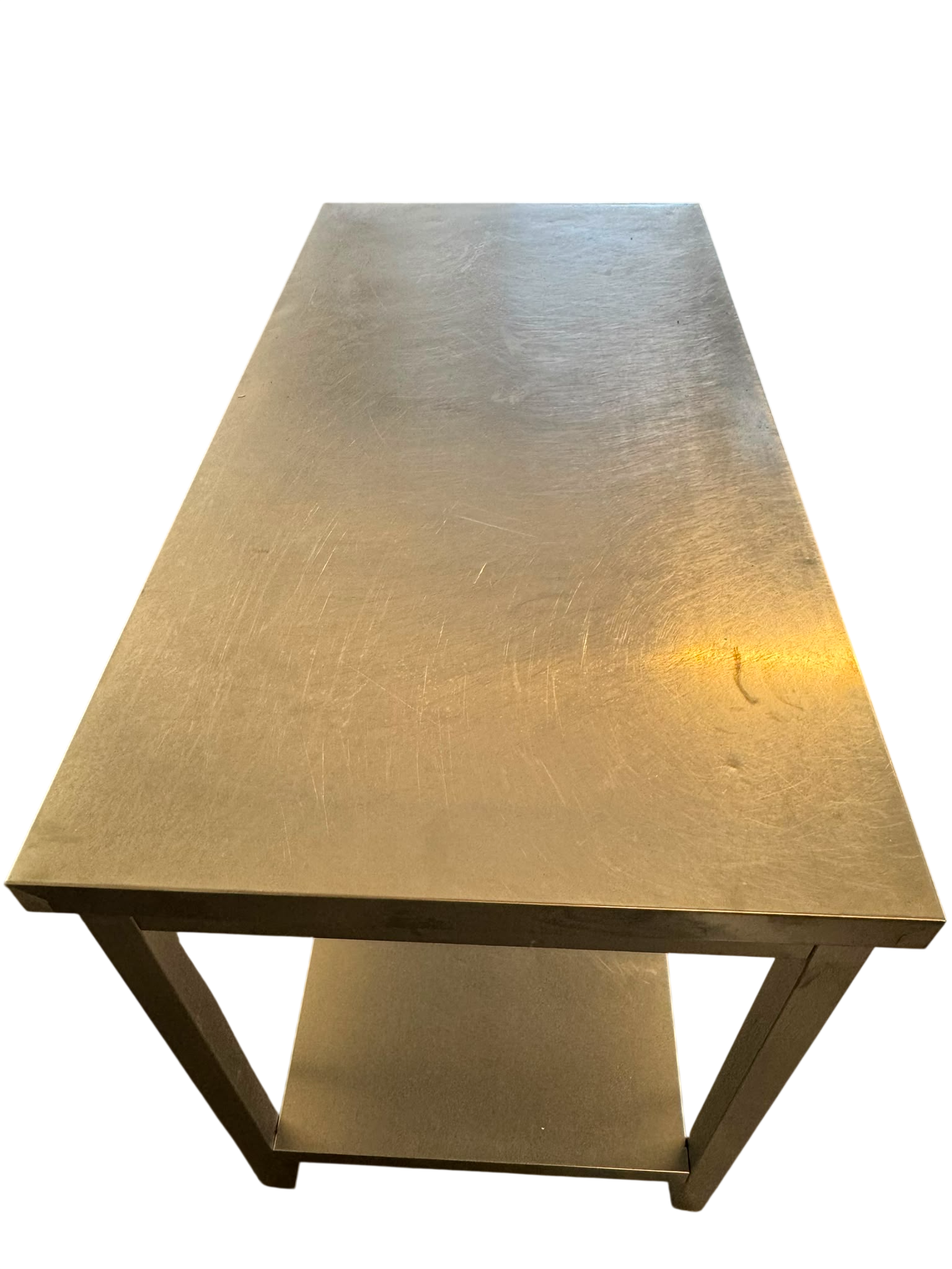 Tavolo usato in acciaio inox con sottopiano – 120x60x85 cm - immagine 2