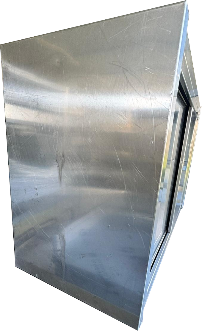 Pensile acciaio inox ante scorrevoli 95x40x60 cm - Usato - immagine 3